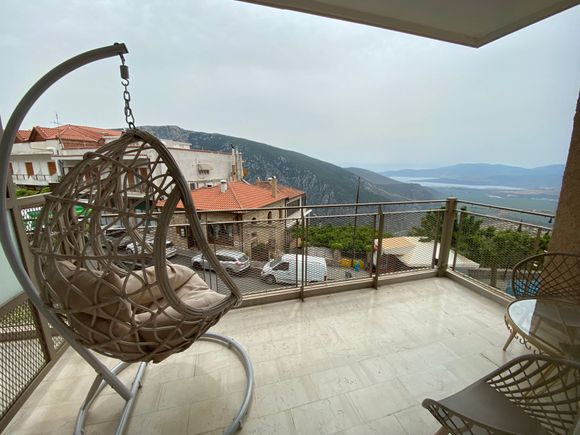 Our grand balcony at the Nidimos Hotel!
