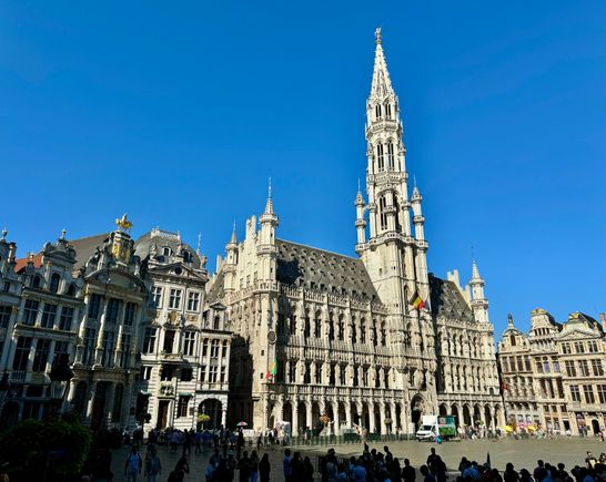 The famous Grand Place plaza. That’s the town hall which takes up one of the four sides.