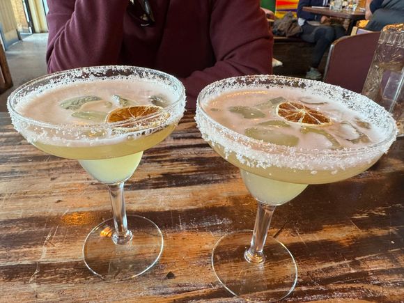 Our amazing margaritas at Amigos!
