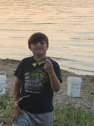 so proud of any fish he catches.