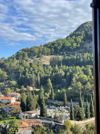 The view of Dimitsana from our window