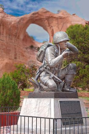 Navajo Code Talkers monument in AZ
