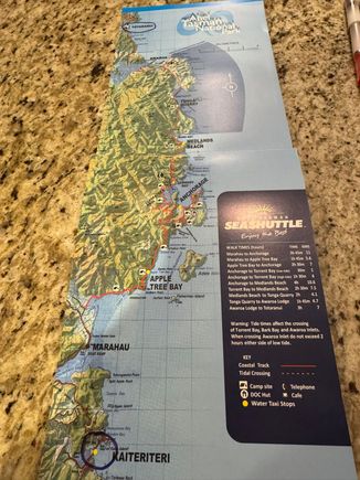 This is a map of Abel Tasman National Park. Our boat cruise starts at Kaiteriteri. We sailed all the way to Totaranui. Saw Split Apple Rock. Made stops in Torrent Bay, Medlands Beach, Tonga Quarry, to Awaroa and we turned around at Totaranui.