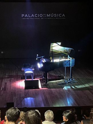 Stage before the concert.