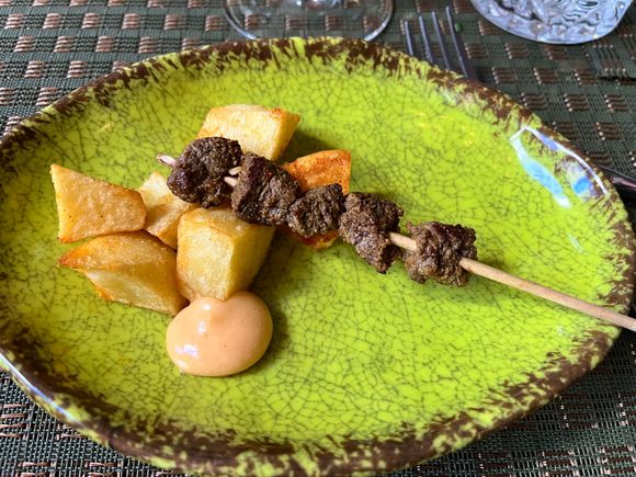 beef skewer with moorish spices