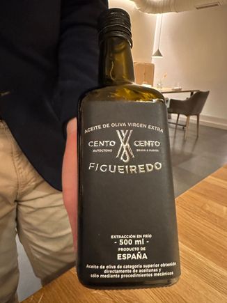 I did not know that olive oil was produced in Galicia, but production is increasing; this example was so fruity and downright wonderful. Made from Galician Brava and Mansa olive from trees more than a hundred years old in Lugo province..to the east of Santiago