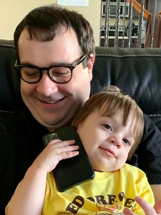 Nick, hoping Ethan doesn’t take too much of a liking to his phone…