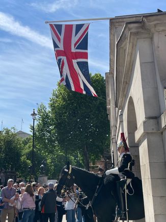 Horse Guard with Union Jack