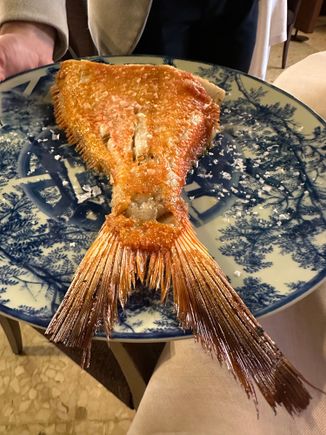 Our .60 kilo portion of Virrey, for two, from the tail end, to be fileted at table.