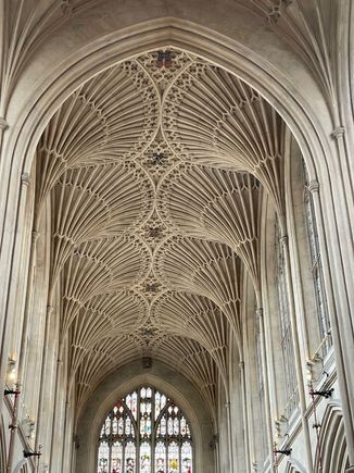The Abbey is famous for it's fan vaulting