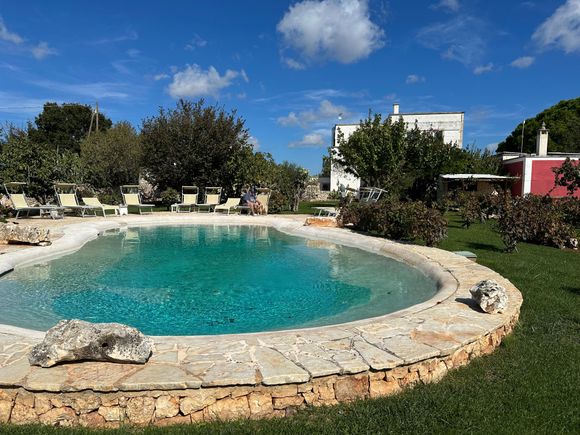 Gorgeous pool, but far too cold to swim