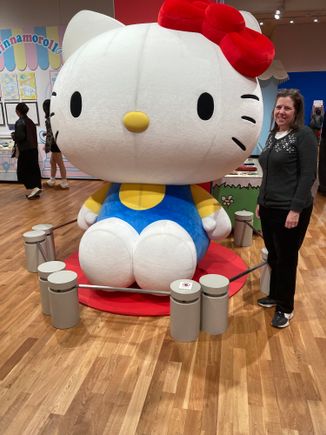Me at a Sanrio exhibition at the Matsumoto art museum. Sanrio was the creator of Hello Kitty and so looking at all the little toy items was fun and nostalgic. I still love Hello Kitty.