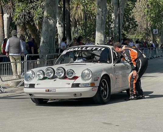 We happened on a road race just outside of the palace, with lots of sporty cars to look at