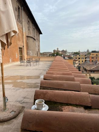 "balcony" -- more like a gigantic private terrace. 