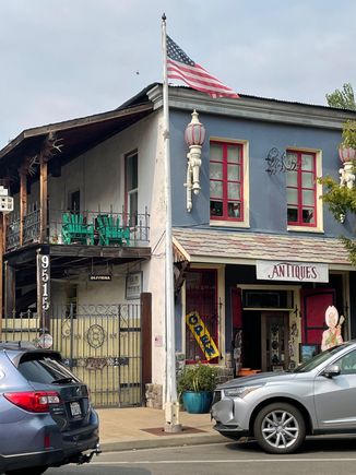 This was the old ice house now an antique store run by Margie.