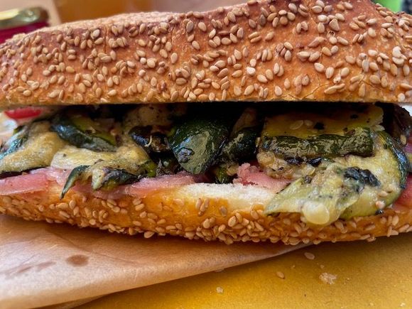 Smoked tuna and zucchini (yum!)