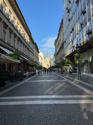 Pedestrian street on the Pest side