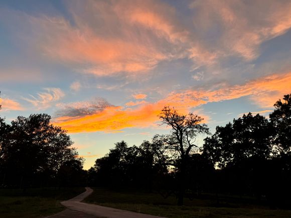 A nice sunset greeted us