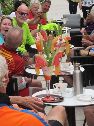 This group was celebrating and everyone was cheering.  Had to get a picture of this