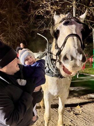 Even the horse is smiling!