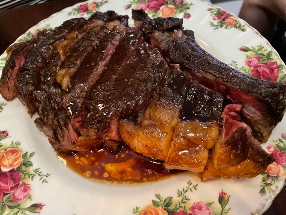 The gorgeous steak we split