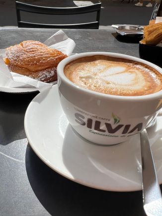 When your name is Silvia, you don't often see it printed on tableware. When you do, you take a picture.  