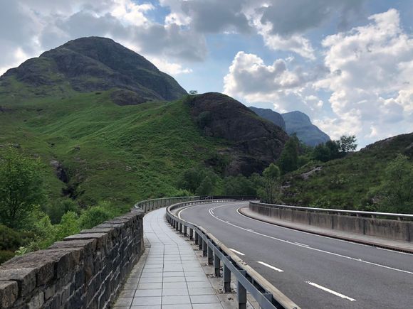 Scenic viewpoint on the A82