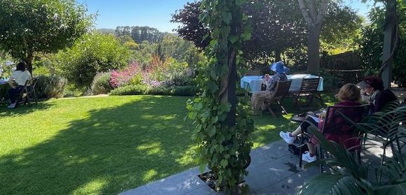 Coffee and cake in the gardens