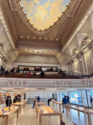 Interior of the Apple store