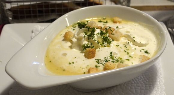 White wine soup, Chur (fabulous!)