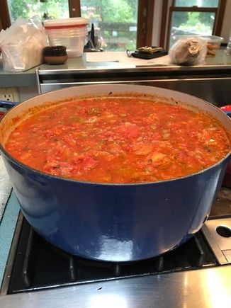 Just some of the tomatoes and peppers!