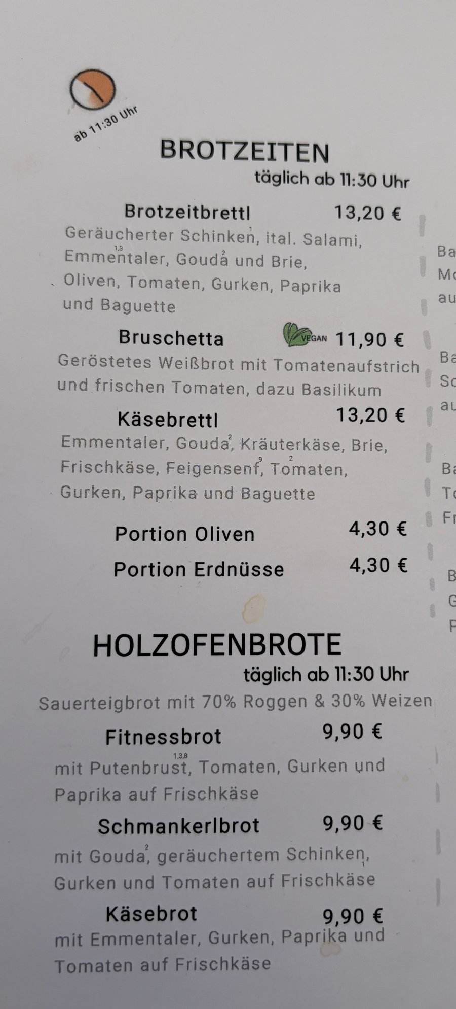 I had the schmankelbrot, great bread
