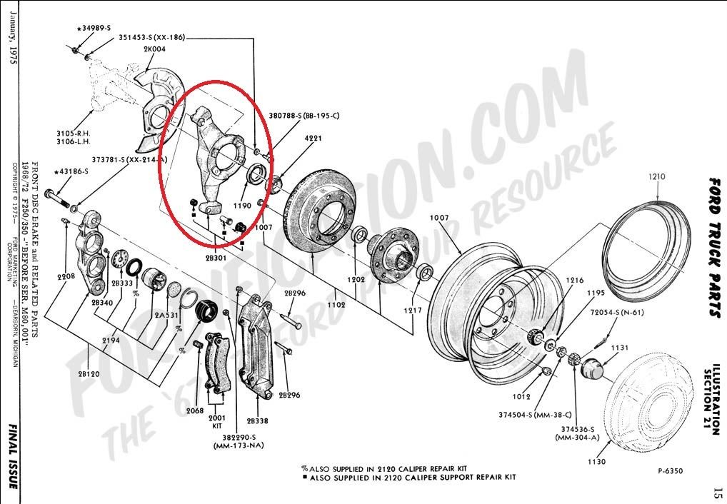 1969 F250 Caliper support brackets Ford Truck Enthusiasts Forums