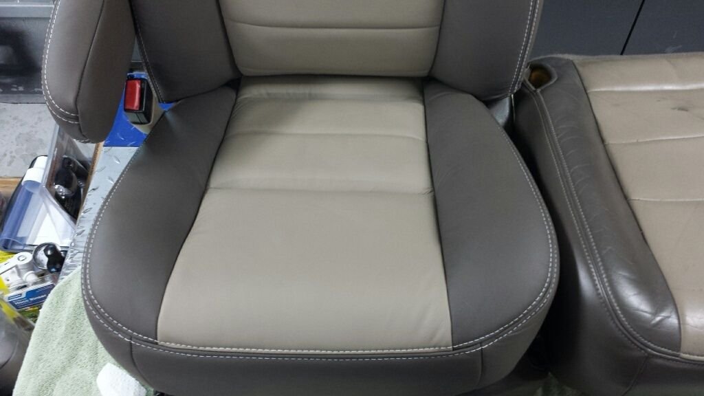 Excursion New Front Leather Seats/Recover Pics Ford Truck Enthusiasts Forums