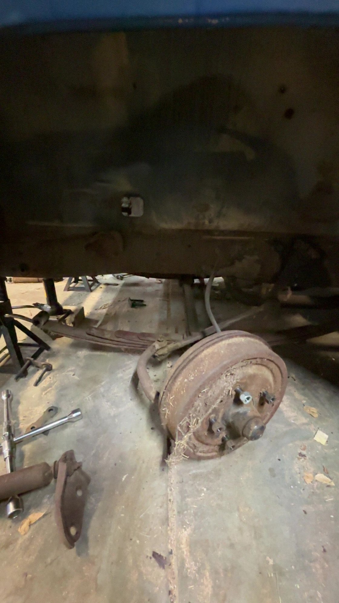 Out with the old. Salt air was a harsh mistress when this truck lived in Baja. These boots was stuck 