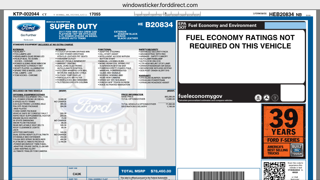Luxury 99 Ford Window Sticker Lookup 2020
