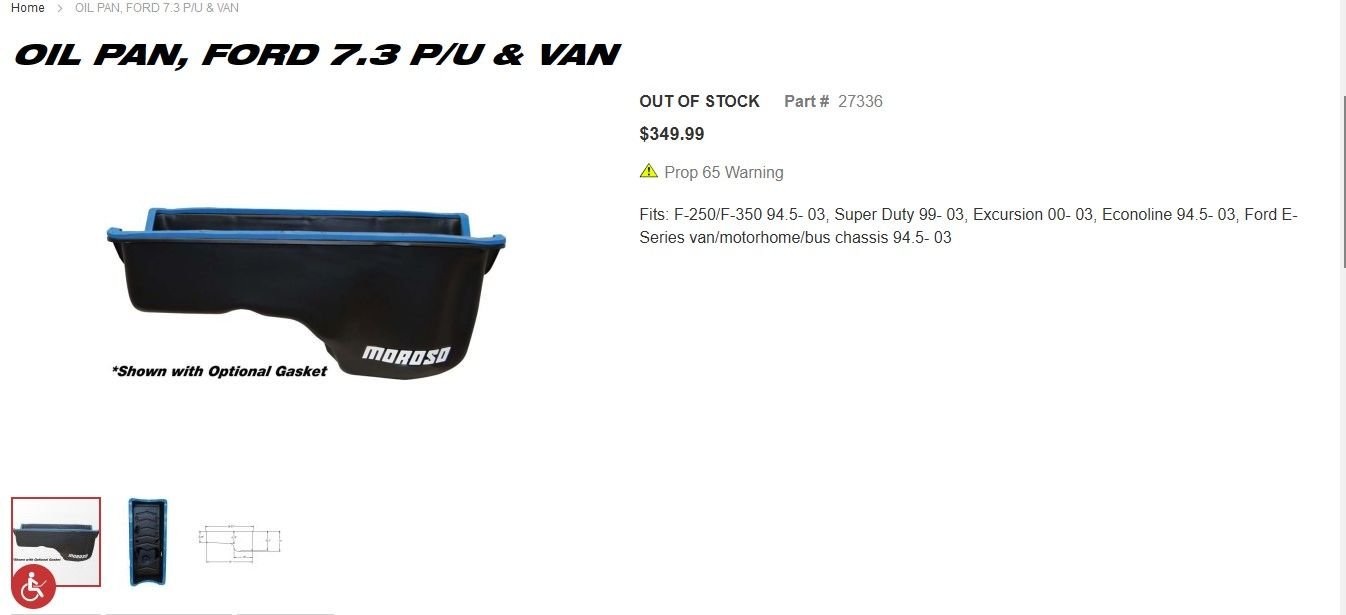 Photo of Dipstick Bung Orientation in 7.3 PSD Oil Pan Please ! Ford