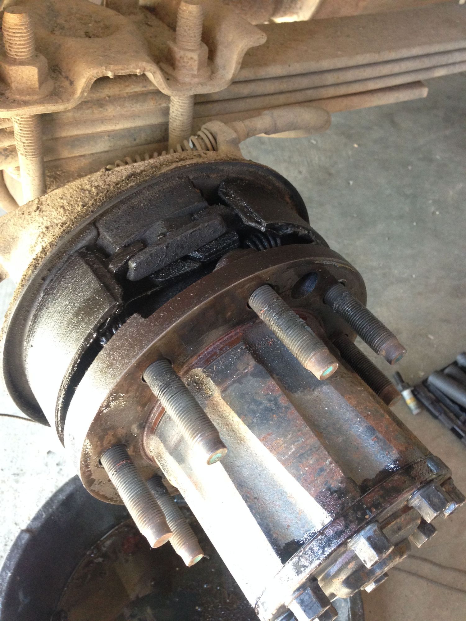 Superduty parking brake full of oil/grease Ford Truck Enthusiasts Forums