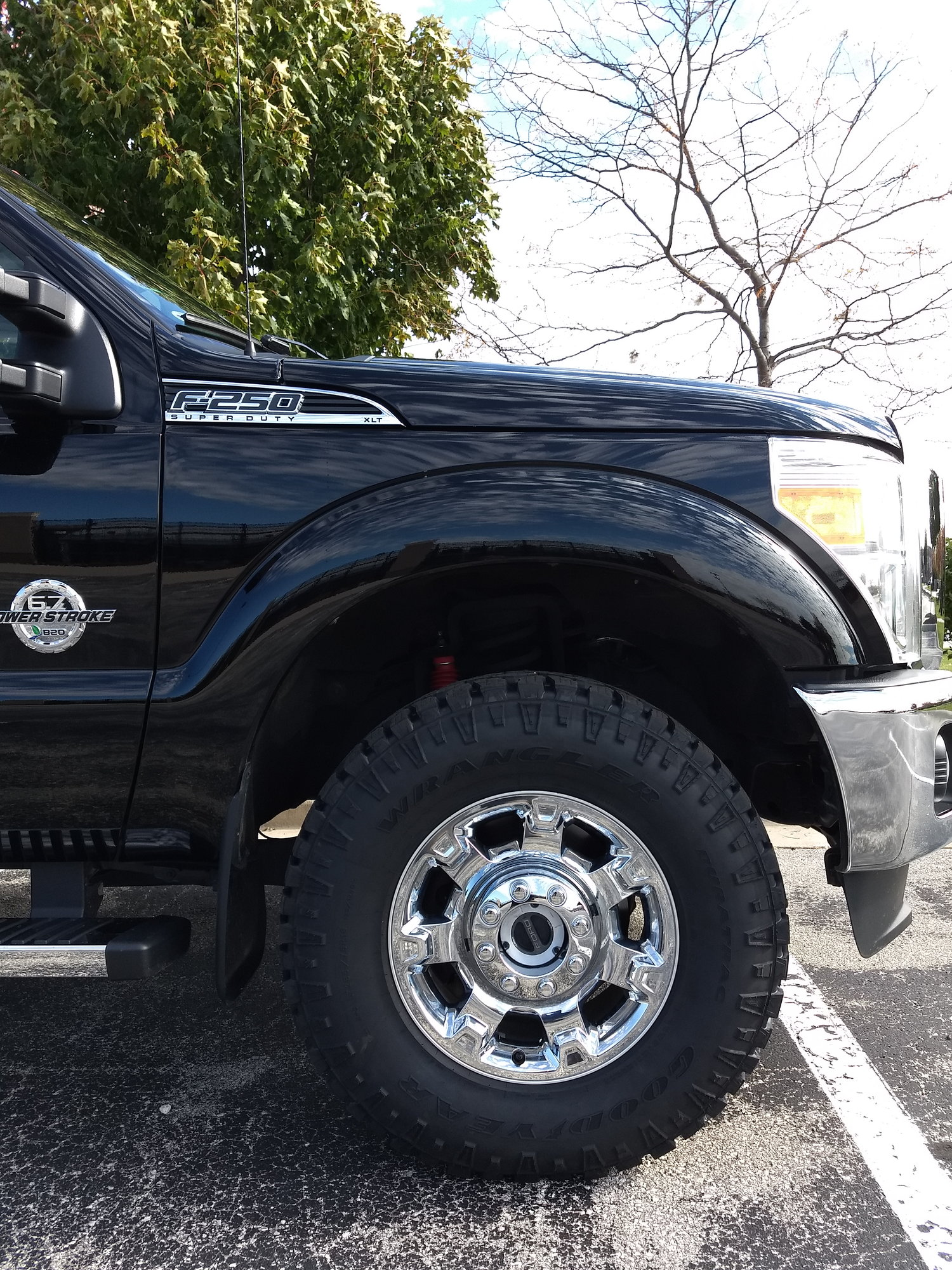 Installed 285/75r18 duratracs on my stock f250 today - Ford Truck  Enthusiasts Forums