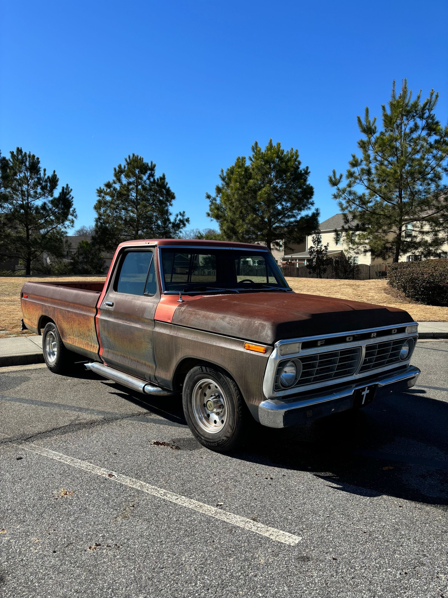 1975 Ford F-100 - 1975 Ford F-100 - Used - VIN F10YNX23160 - 46,000 Miles - 8 cyl - 2WD - Automatic - Truck - Orange - Dawsonville, GA 30534, United States