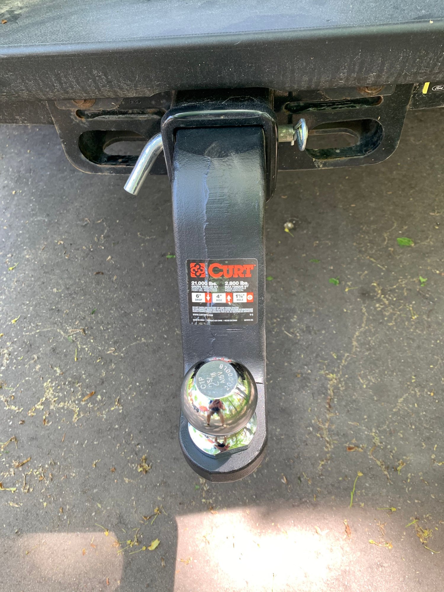 Trailer Hitch Ball Mount with Ball, Class V 3" 20,000 lb. Capacity