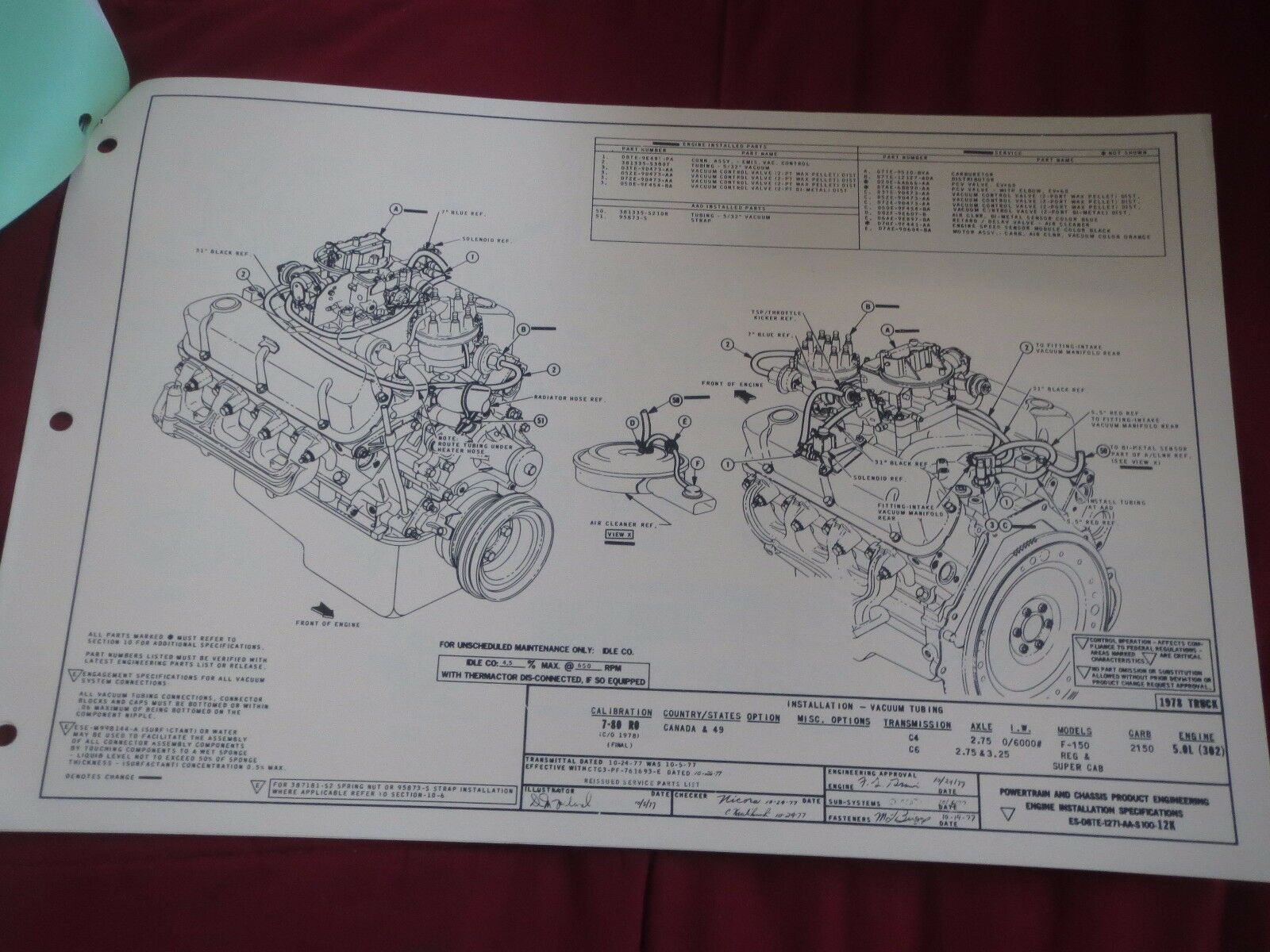 Wanted; Vacuum Diagrams, 1978 F150 302ci - Ford Truck Enthusiasts Forums