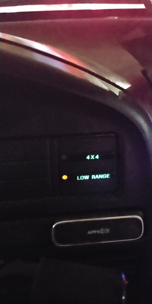 Low range light dimly lit while driving 95 5.0 XLT 4x4 Ford Truck