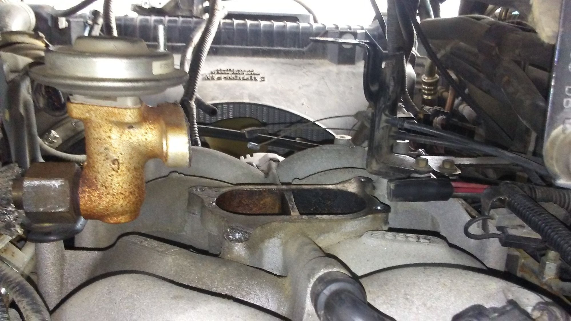 Tried removing EGR valve and cracked something Ford Truck Enthusiasts