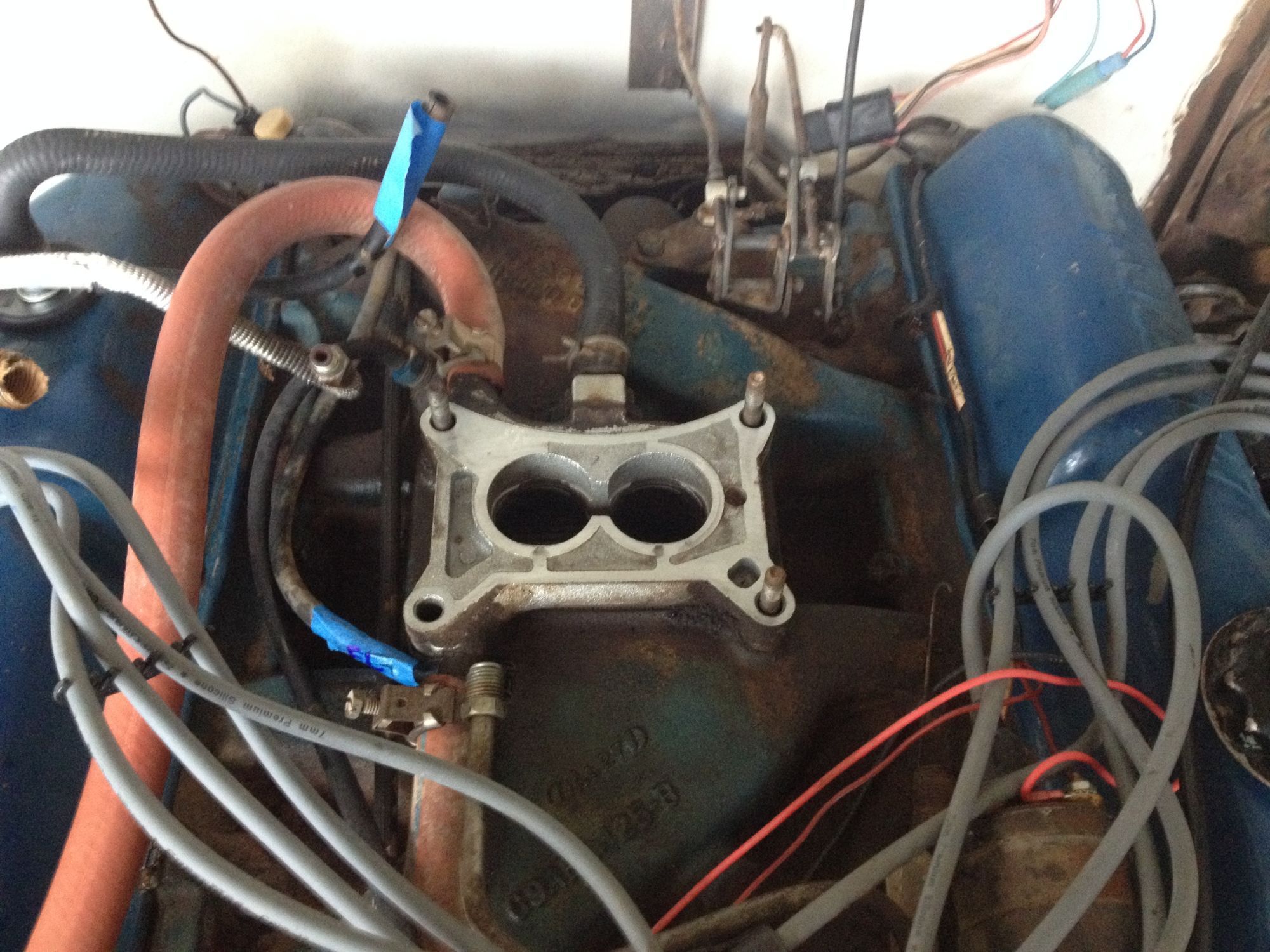 Heater Hose Routing with cooled carb spacer - Page 2 - Ford Truck