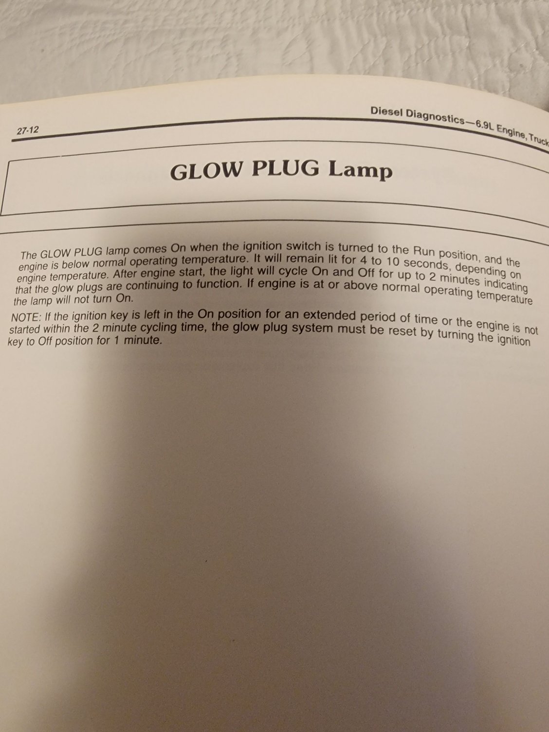 Glow plug question. Ford Truck Enthusiasts Forums