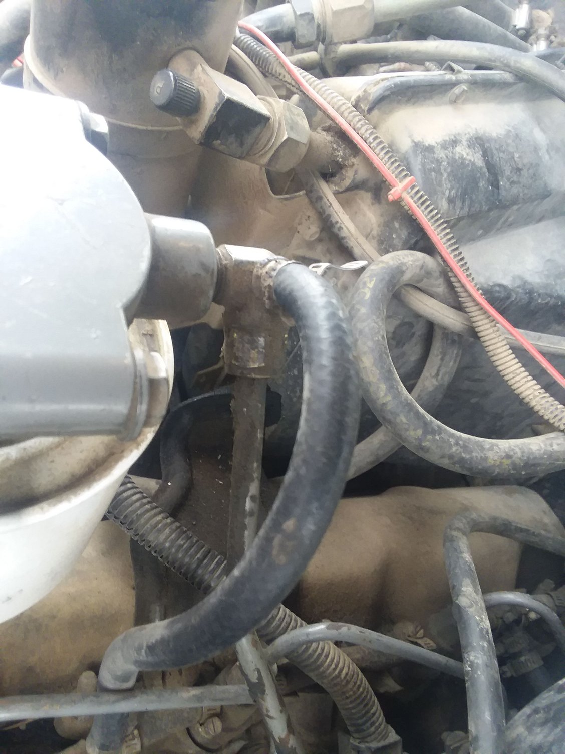 Replacing hard fuel line from filter to injector pump help Ford Truck