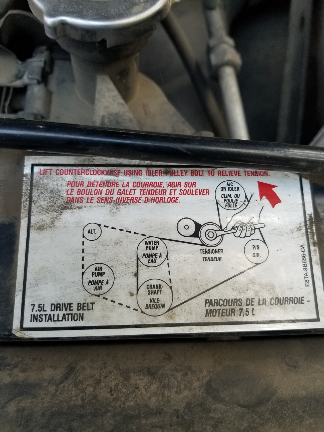 '93 7.5L 460 F250 XLT Serpentine belts - Ford Truck Enthusiasts Forums