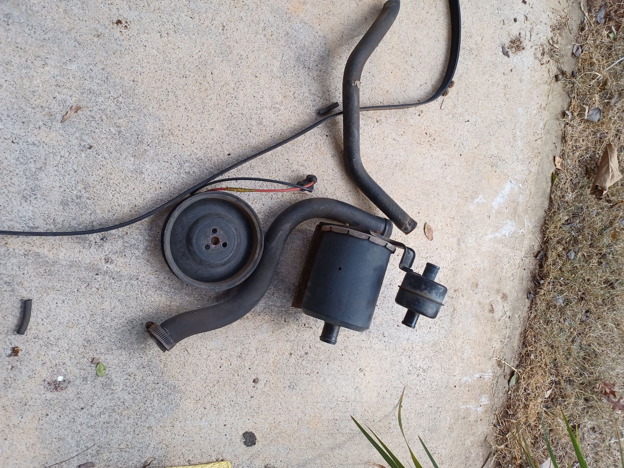 Smog Pump bypass and Vacuum Line repair/reroute. Ford Truck