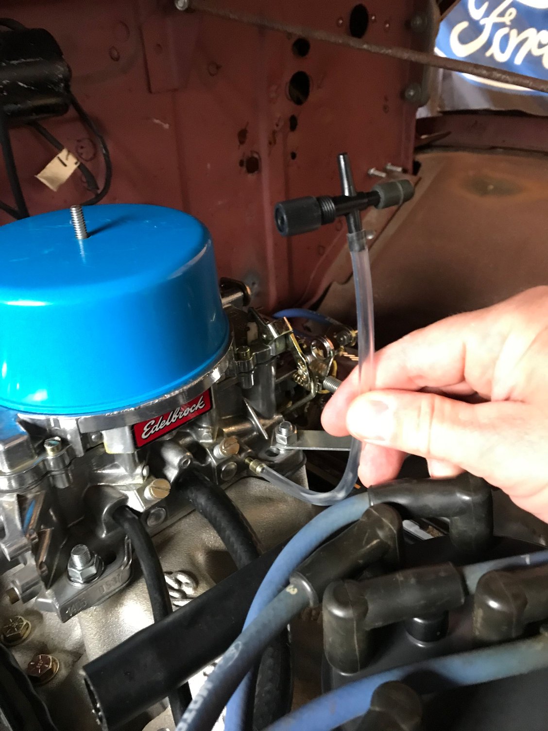Ford 302 strange vacuum reading and idle (Ford E303 cam and Edelbrock carb setup) Ford Truck